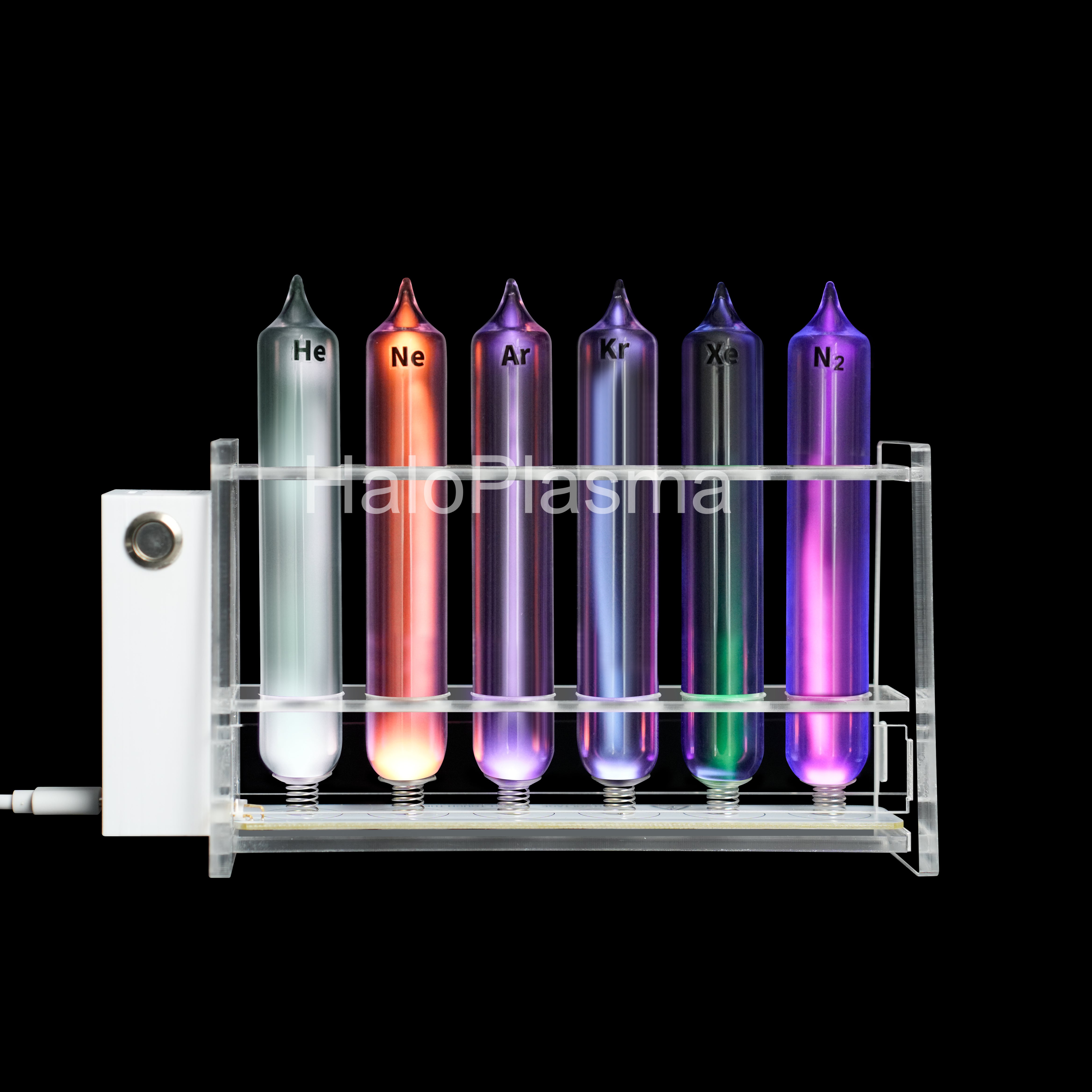 Lumora Colorful Glass Tube Lamp – Contemporary Desk Light for Home and Office