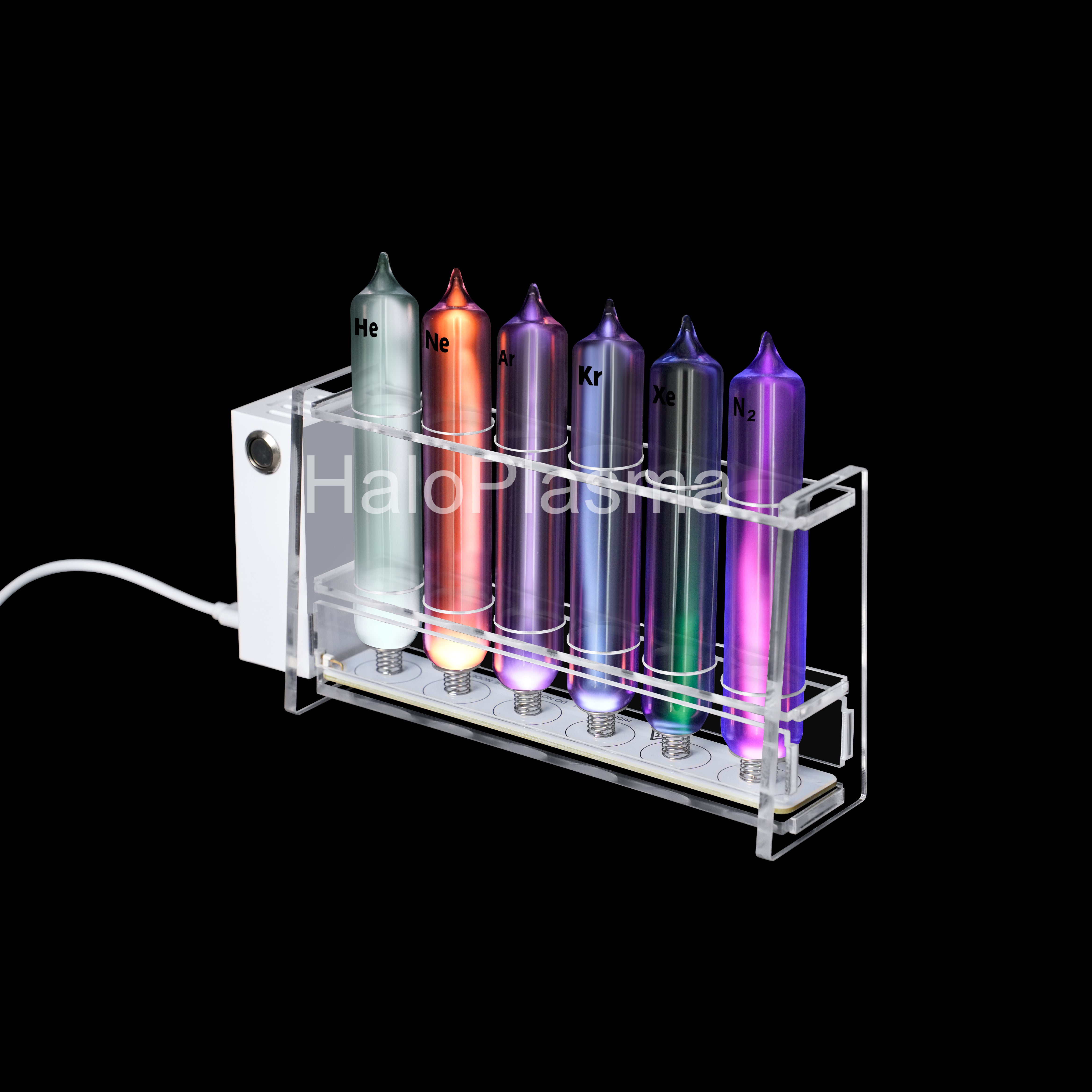 Lumora Colorful Glass Tube Lamp – Contemporary Desk Light for Home and Office