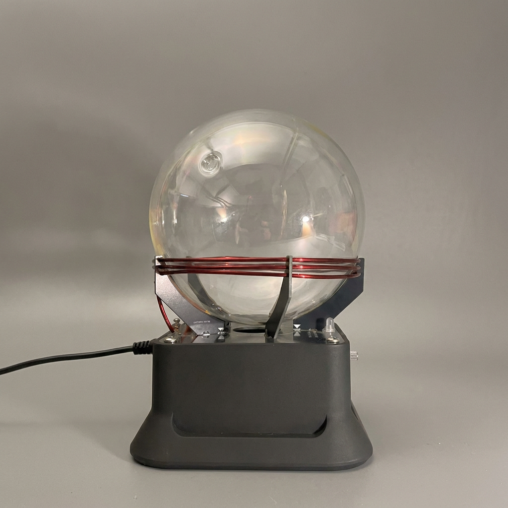 Dancing Plasma Toroid - 13cm (5 in) Xenon Plasma Ring Sphere with Bluetooth Music Base