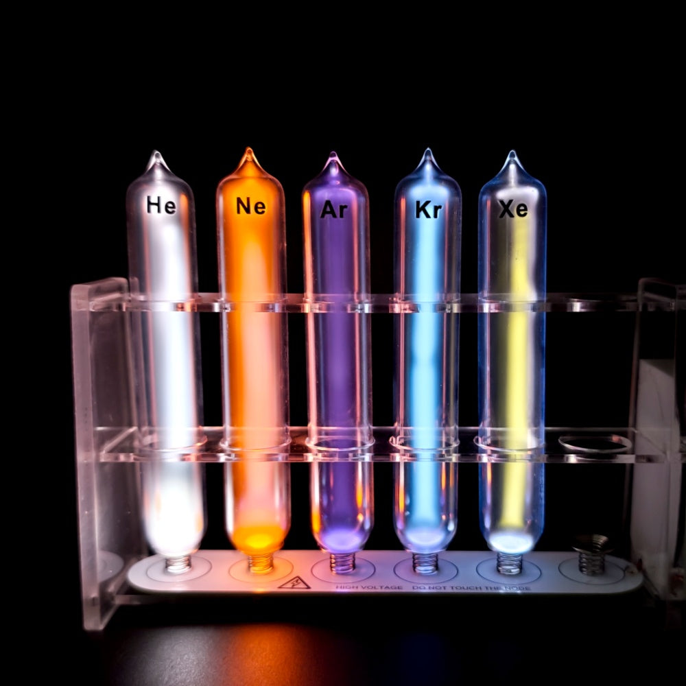 Noble Gas Glowing Tubes Element Collection Tube Helium Neon Argon Krypton Xenon Pure Gas