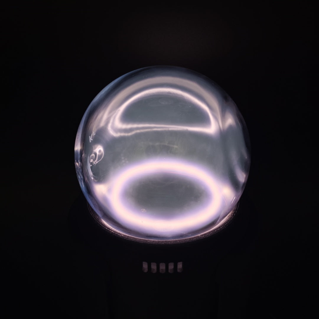 13cm diameter He/Ne/Ar/Kr/Xe glass sphere