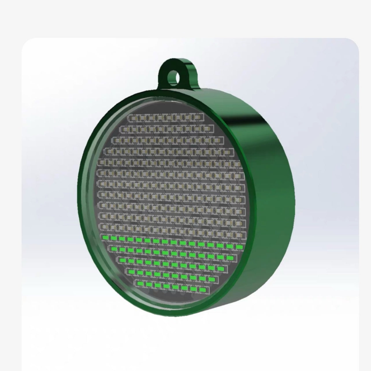 Fluid Simulation Pendant-Wearable Gravity-Reactive LED Effect