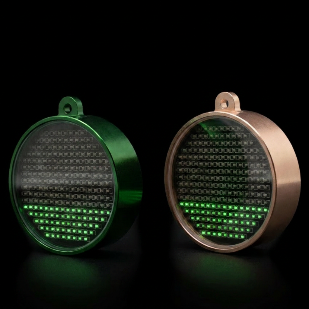 Fluid Simulation Pendant-Wearable Gravity-Reactive LED Effect