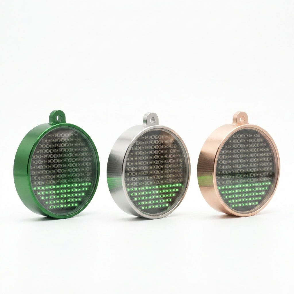 Fluid Simulation Pendant-Wearable Gravity-Reactive LED Effect