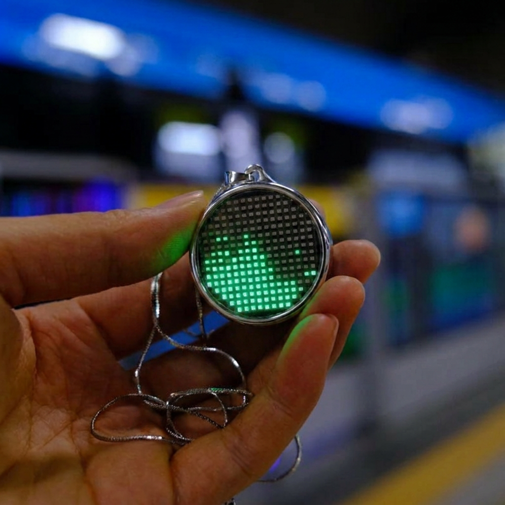 New Arrival-Fluid Simulation Pendant Wearable Gravity-Reactive LED Effect
