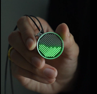 Fluid Simulation Pendant - Wearable Gravity Reactive LED Effect